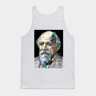 ROBERT BROWNING watercolor and ink portrait Tank Top